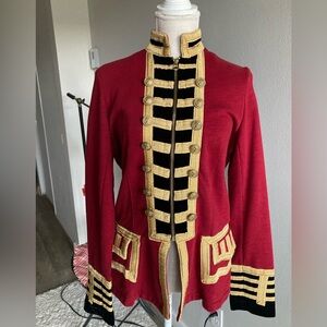 Denim & Supply Ralph Lauren Red and Black Military Blazer